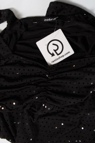 Γυναικείο αμάνικο μπλουζάκι Zebra, Μέγεθος S, Χρώμα Μαύρο, Τιμή 2,41 €