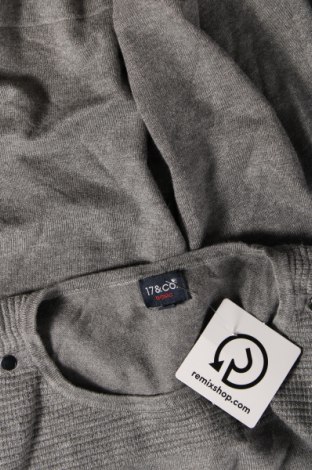 Дамски пуловер 17 & Co., Размер XL, Цвят Сив, Цена 7,83 лв.