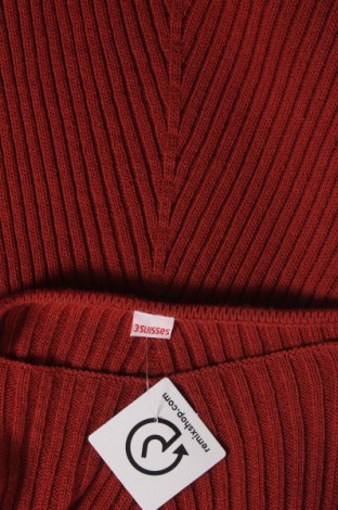 Damski sweter 3 Suisses, Rozmiar L, Kolor Brązowy, Cena 23,33 zł