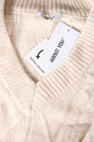 Дамски пуловер About You, Размер M, Цвят Бежов, Цена 17,28 лв.