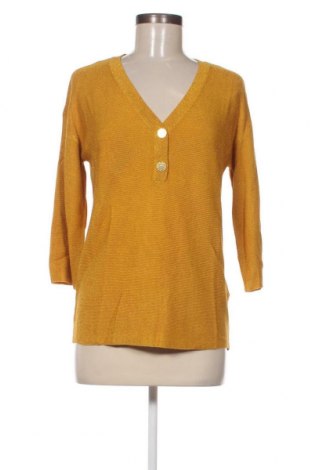 Дамски пуловер Cortefiel, Размер S, Цвят Жълт, Цена 39,15 лв.