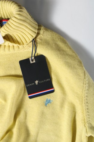 Дамски пуловер Denim Culture, Размер S, Цвят Жълт, Цена 26,10 лв.