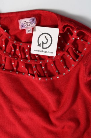 Дамски пуловер Dream Girl, Размер M, Цвят Червен, Цена 32,00 лв.