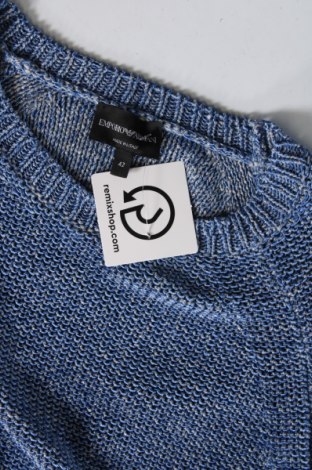 Дамски пуловер Emporio Armani, Размер M, Цвят Син, Цена 97,02 лв.