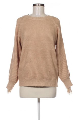 Дамски пуловер Fashion, Размер M, Цвят Бежов, Цена 5,22 лв.