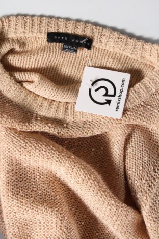 Дамски пуловер Gate Woman, Размер XS, Цвят Бежов, Цена 10,15 лв.
