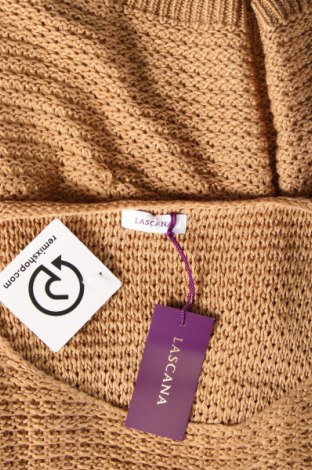 Дамски пуловер Lascana, Размер S, Цвят Бежов, Цена 15,64 лв.