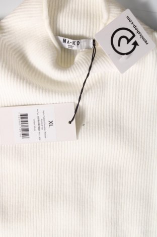 Дамски пуловер NA-KD, Размер XL, Цвят Бял, Цена 21,75 лв.