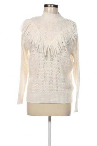 Γυναικείο πουλόβερ Naf Naf, Μέγεθος S, Χρώμα Λευκό, Τιμή 7,62 €