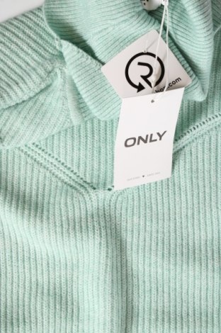 Дамски пуловер ONLY, Размер M, Цвят Зелен, Цена 21,60 лв.