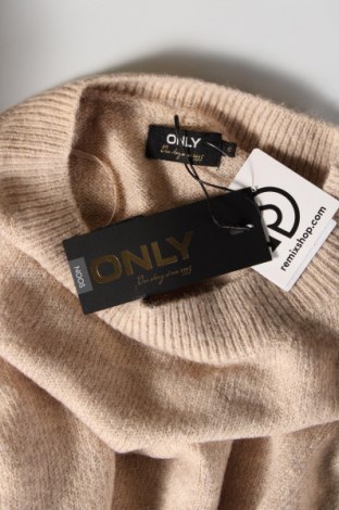 Дамски пуловер ONLY, Размер S, Цвят Бежов, Цена 24,30 лв.