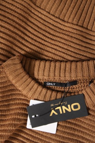 Дамски пуловер ONLY, Размер L, Цвят Кафяв, Цена 15,66 лв.