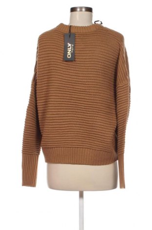 Дамски пуловер ONLY, Размер L, Цвят Кафяв, Цена 15,66 лв.
