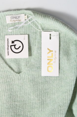 Дамски пуловер ONLY, Размер XS, Цвят Зелен, Цена 24,30 лв.