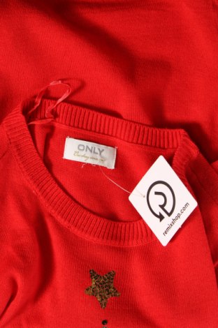Γυναικείο πουλόβερ ONLY, Μέγεθος XS, Χρώμα Κόκκινο, Τιμή 12,53 €