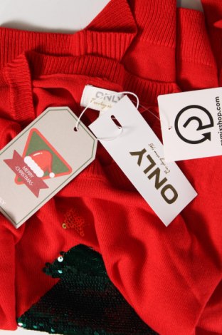 Pulover de femei ONLY, Mărime S, Culoare Roșu, Preț 79,93 Lei