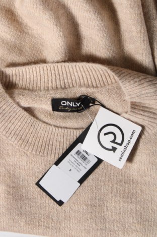 Damski sweter ONLY, Rozmiar S, Kolor Beżowy, Cena 71,97 zł