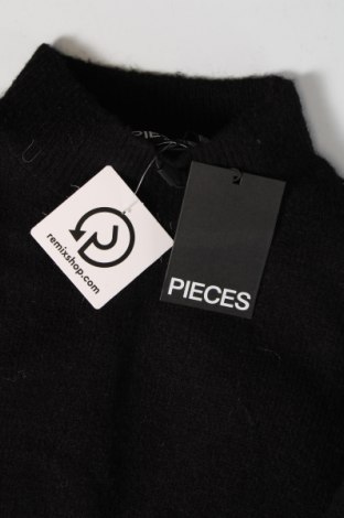Γυναικείο πουλόβερ Pieces, Μέγεθος XL, Χρώμα Μαύρο, Τιμή 8,35 €