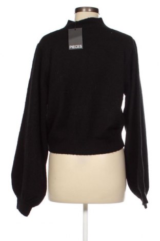 Дамски пуловер Pieces, Размер XL, Цвят Черен, Цена 18,90 лв.