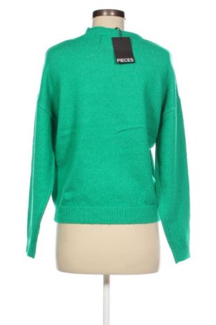 Дамски пуловер Pieces, Размер XS, Цвят Зелен, Цена 54,00 лв.