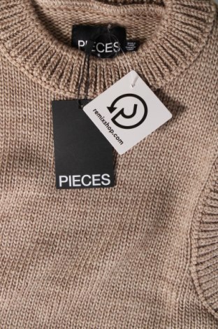 Γυναικείο πουλόβερ Pieces, Μέγεθος S, Χρώμα  Μπέζ, Τιμή 7,80 €