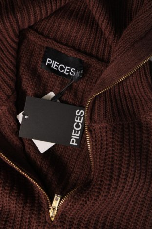 Γυναικείο πουλόβερ Pieces, Μέγεθος XS, Χρώμα Καφέ, Τιμή 8,07 €
