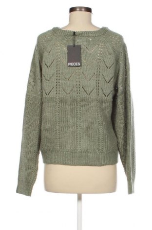 Γυναικείο πουλόβερ Pieces, Μέγεθος XL, Χρώμα Πράσινο, Τιμή 8,91 €