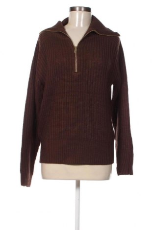 Дамски пуловер Pieces, Размер M, Цвят Кафяв, Цена 17,82 лв.