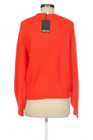 Дамски пуловер Pieces, Размер M, Цвят Оранжев, Цена 19,98 лв.
