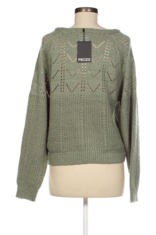 Γυναικείο πουλόβερ Pieces, Μέγεθος L, Χρώμα Πράσινο, Τιμή 8,91 €