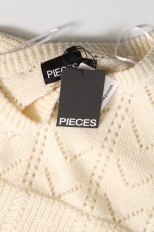 Damenpullover Pieces, Größe XL, Farbe Ecru, Preis € 11,14