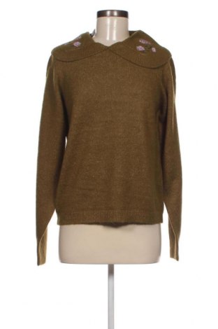 Γυναικείο πουλόβερ Pieces, Μέγεθος M, Χρώμα Πράσινο, Τιμή 12,53 €
