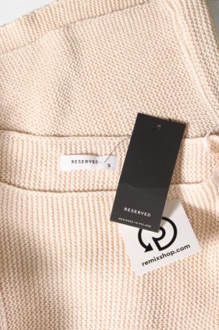 Дамски пуловер Reserved, Размер S, Цвят Бежов, Цена 11,50 лв.