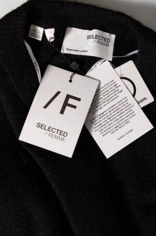 Дамски пуловер Selected Femme, Размер S, Цвят Черен, Цена 41,00 лв.