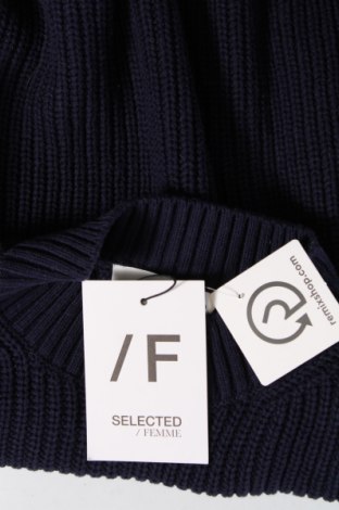 Γυναικείο πουλόβερ Selected Femme, Μέγεθος M, Χρώμα Μπλέ, Τιμή 11,41 €