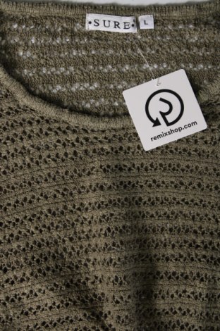 Дамски пуловер Sure, Размер L, Цвят Зелен, Цена 14,08 лв.