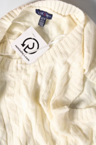 Дамски пуловер Uk 2 La, Размер XS, Цвят Бял, Цена 13,05 лв.