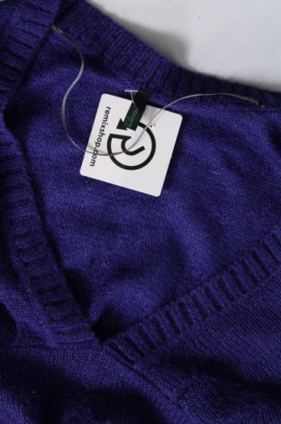 Дамски пуловер United Colors Of Benetton, Размер S, Цвят Лилав, Цена 29,00 лв.