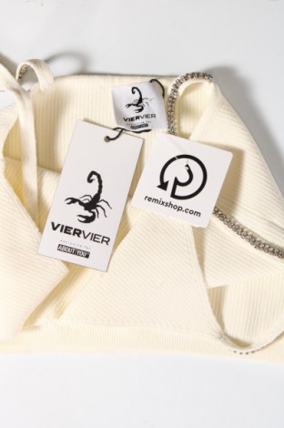 Damenpullover Viervier Exclusive x About You, Größe S, Farbe Weiß, Preis 44,85 €