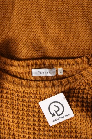 Γυναικείο πουλόβερ Yessica, Μέγεθος XL, Χρώμα Κίτρινο, Τιμή 5,38 €