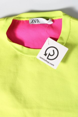 Дамски пуловер Zara, Размер M, Цвят Зелен, Цена 20,00 лв.