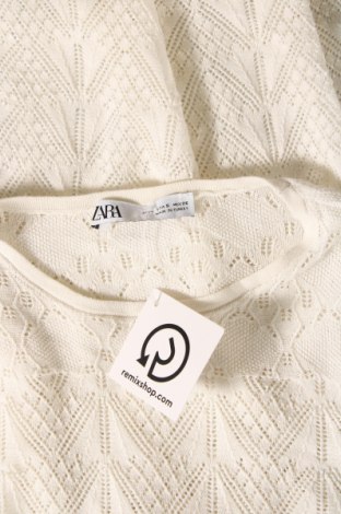 Γυναικείο πουλόβερ Zara, Μέγεθος S, Χρώμα Λευκό, Τιμή 3,09 €