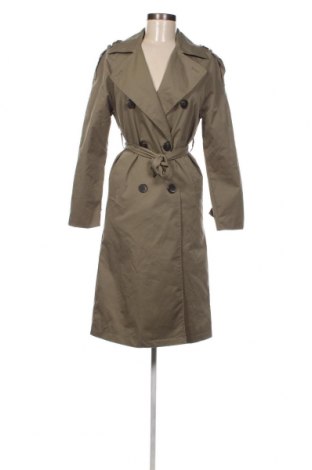 Дамски шлифер Pull&Bear, Размер XS, Цвят Зелен, Цена 31,20 лв.