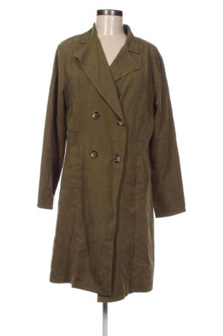 Дамски шлифер SHEIN, Размер L, Цвят Зелен, Цена 20,25 лв.
