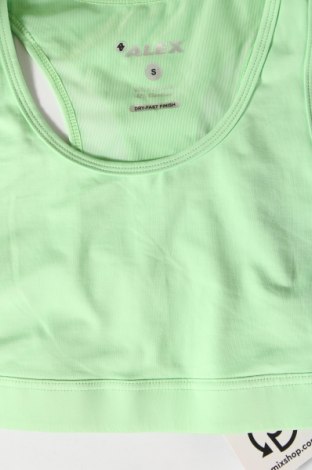Γυναίκειο αθλητικό τοπ ALEX, Μέγεθος S, Χρώμα Πράσινο, Τιμή 7,12 €