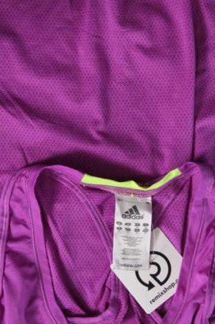 Γυναίκειο αθλητικό τοπ Adidas, Μέγεθος S, Χρώμα Βιολετί, Τιμή 14,85 €