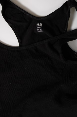 Дамски спортен топ H&M Sport, Размер L, Цвят Черен, Цена 15,00 лв.