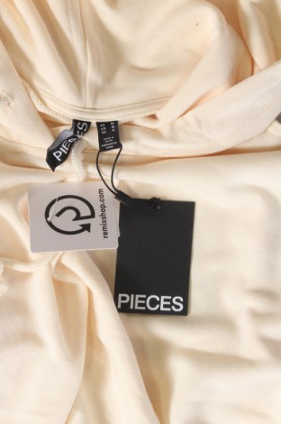 Γυναικείο φούτερ Pieces, Μέγεθος M, Χρώμα Εκρού, Τιμή 12,17 €