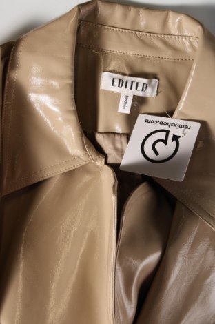 Δερμάτινο γυναικείο παλτό Edited, Μέγεθος M, Χρώμα Καφέ, Τιμή 104,90 €