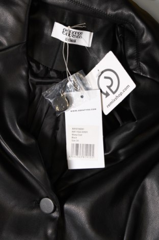 Palton din piele pentru damă SHYX, Mărime XS, Culoare Negru, Preț 1.217,11 Lei